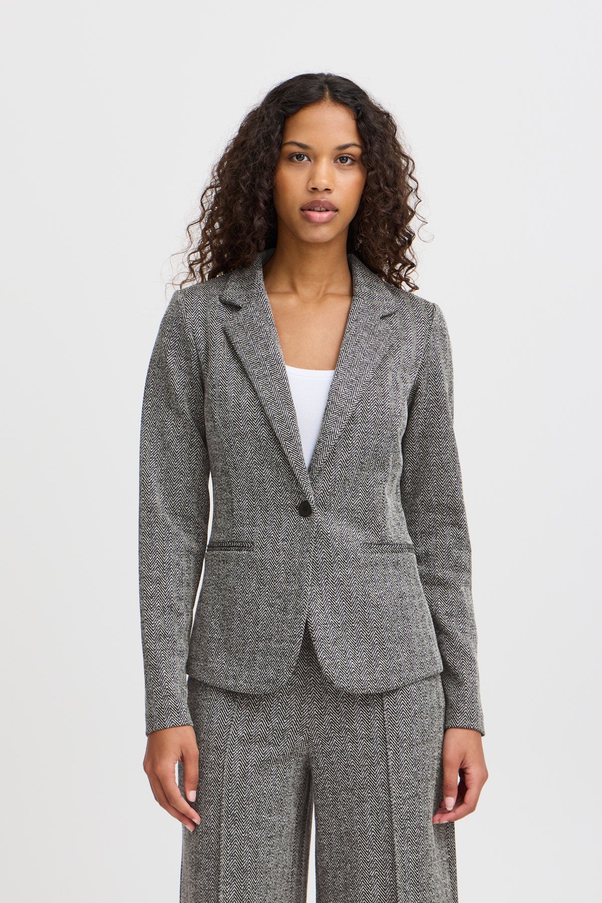 Ichi Jacquard Blazer