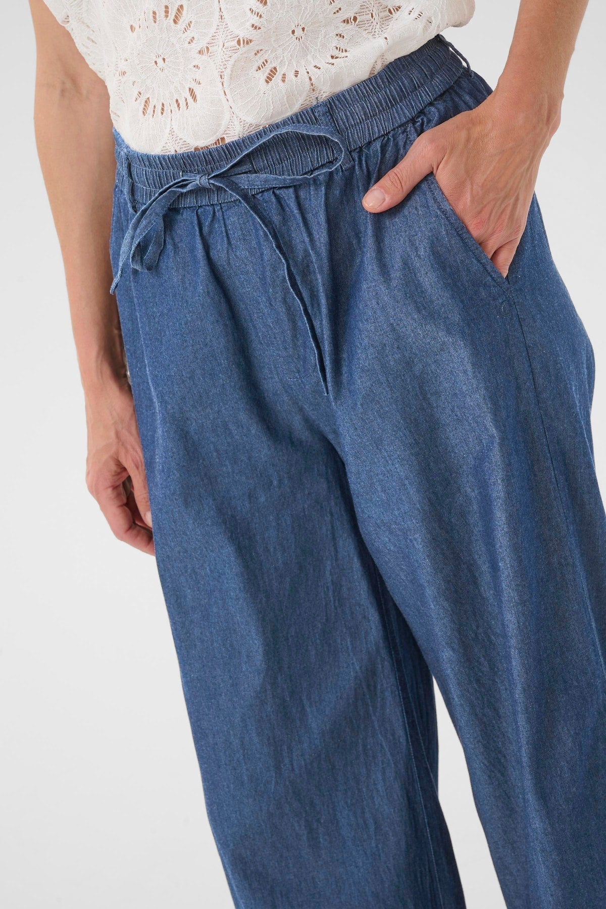Cream Tallie Pant
