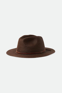 Brixton Wesley Straw Packable Fedora