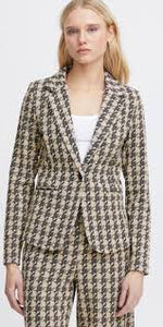 Ichi Kate Houndstooth Blazer