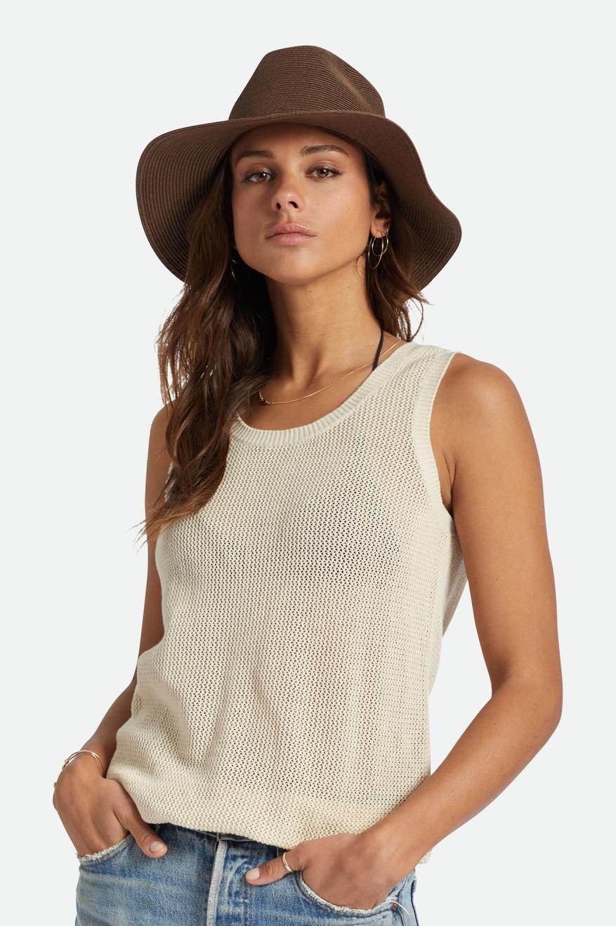 Brixton Wesley Straw Packable Fedora