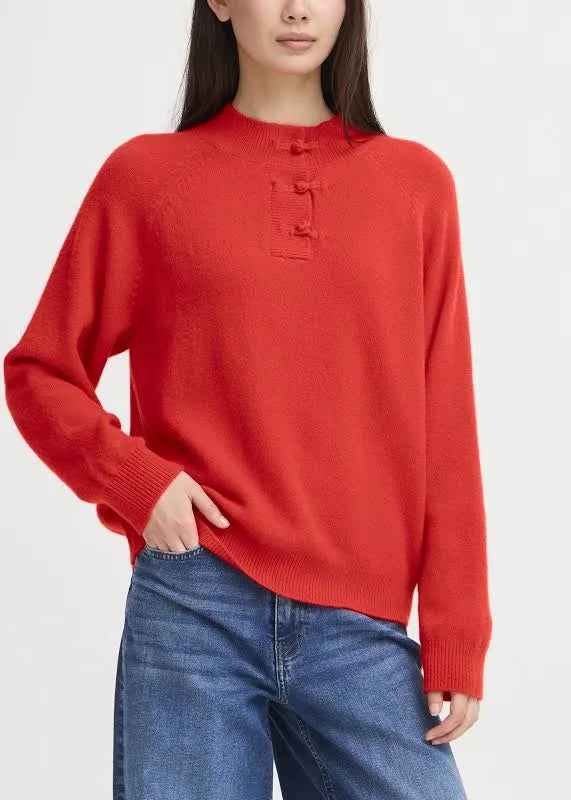 Ichi Dasila Sweater Red