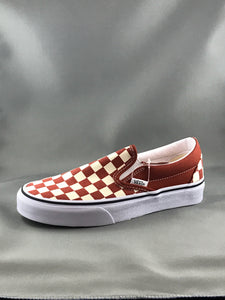 Vans Classic Slip-On Checkerboard (Picante/White)